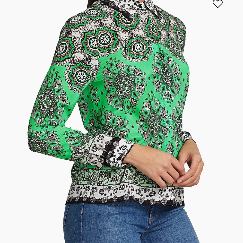Alice + Olivia Willa Mandala Blouse - Picture 3 of 9